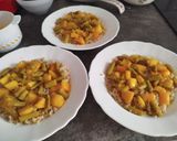 Foto del paso 5 de la receta: Quinoa con salmón, espárragos y mango