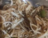 A picture of step 1 of Schezwan noodles dosa.