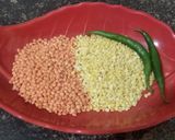 মুগ আর মসুর ডাল এর বড়া (moong masoor daler bora recipe in Bengali) রেসিপি ধাপ - 1 ছবি