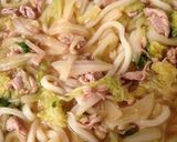 A picture of step 14 of Melt-in-Your-Mouth Napa Cabbage and Pork Udon Hot Pot.