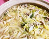 A picture of step 16 of Melt-in-Your-Mouth Napa Cabbage and Pork Udon Hot Pot.