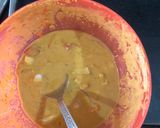 A picture of step 2 of Masala bread.