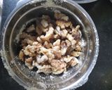 A picture of step 1 of Walnut halwa.