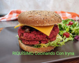 Foto del paso 5 de la receta: Hamburguesa de alubias y remolacha. Hamburguesa vegetal