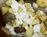 A picture of step 1 of Mooli Sabzi.