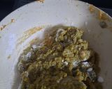 A picture of step 2 of Pistachio cashew burfi.