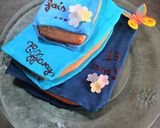 Une image de l'étape 5 de Gâteau d'anniversaire sur le thème des livres.