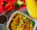 A picture of step 4 of Corn Bhel.