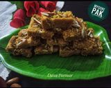 A picture of step 8 of Mysore Pak (Traditional South Indian Sweet).