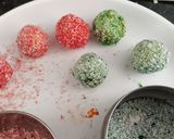 A picture of step 7 of Thandai stuffed Paneer Ball sweet.