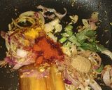 A picture of step 5 of Bhindi ka Salan.