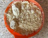 A picture of step 1 of Burfi churmu.