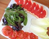Foto del paso 1 de la receta: Fuente de pomelos con verduras