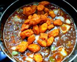 A picture of step 8 of Baby corn Manchurian.