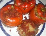 عکس مرحله 2 از دستور دلمه برگ کلم و فلفل دلمه ای