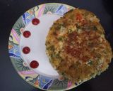 A picture of step 4 of Leftover Rice Uttapam.