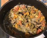 Une image de l'étape 11 de Ciocches multicolores en gratin aux champignons et fromage de chèvre.