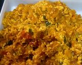 A picture of step 3 of Paneer bhurji masala.