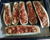 Pieczona Cukinia z mięsem mielonym cebulką i keczupem krok przepisu 1 zdjęcie