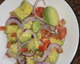 A picture of step 1 of Healthy avocado salad # snack.