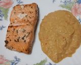 Foto del paso 8 de la receta Salmón en air fryer con salsa cremosa de puerros y pimientos
