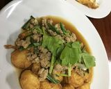 รูปขั้นตอนการทำที่ 4 ของ ผัดเต้าหู้อ่อนหมูสับ
