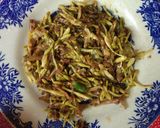 Foto langkah ke 4 dari resep Bunga pepaya oseng teri.