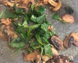 A picture of step 3 of Fluffy Mushroom and Spinach Omelette.