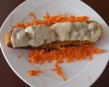 Foto del paso 7 de la receta: Canoas de plátano en mar de zanahoria 🌊🥕