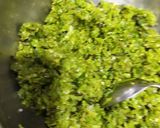 A picture of step 5 of Gujarati stuffed Lilva kachori.