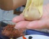 A picture of step 1 of Dumpling With Honey Soy Bean Paste / Tau Chew Sauce.