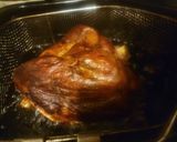A picture of step 1 of Deep Fried Pork Shoulder Cured Picnic Ham.