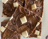 A picture of step 4 of Biscoff barfi.