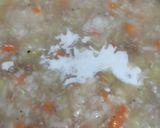 Gambar langkah 4 resipi Bubur Nasi Daging.