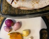 A picture of step 1 of Steamed Barramundi with Goji Berries and Vegetables.