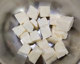 A picture of step 1 of Dry Schezwan Paneer.