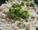 A picture of step 4 of Nagpur style Batata poha with kadhi.