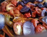 A picture of step 1 of Roasted tomatoes puree.