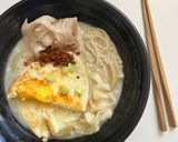 A picture of step 5 of Egg Clear Soup Noodles.