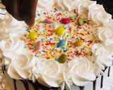 A picture of step 36 of Chocolate cake with whipped cream frosting.