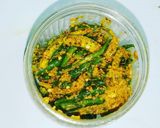 A picture of step 7 of Instant green chilli pickle.
