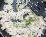 A picture of step 4 of Sooji Veggie mini squares.