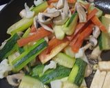 A picture of step 3 of Stir fry veggies.