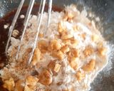 A picture of step 3 of Coffee walnut vegan cookies.
