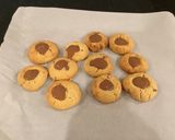 A picture of step 7 of Peanut Butter Shortbread Cookies with Creamy Chocolate Centers.