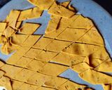 A picture of step 4 of Dal dhokli.