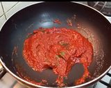 A picture of step 6 of Lal Aloo.