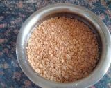 A picture of step 1 of Soya chura and sattu protein rich tikki for breakfast.