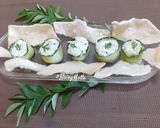 A picture of step 4 of Cucumber Curd Rice Rolls.