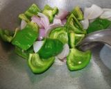A picture of step 3 of Aloo Katli in coriander dip.